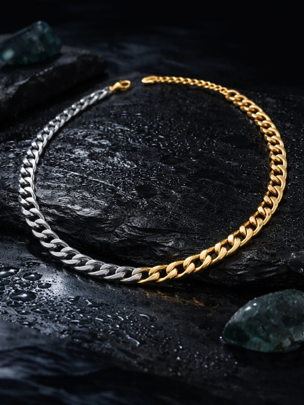 18K Gold Silver Cuban Link Chunky Choker Mob Wife Y2K Streetwear Unisex Necklace