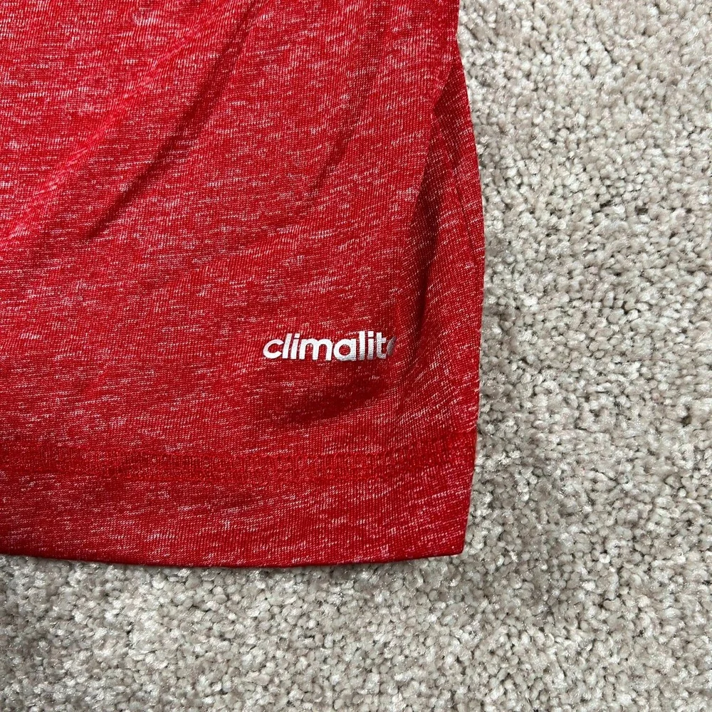 Adidas Mens Large Red‎ Ultimate Tee NCAA Miami Hockey Climalite Hoodie NWT
