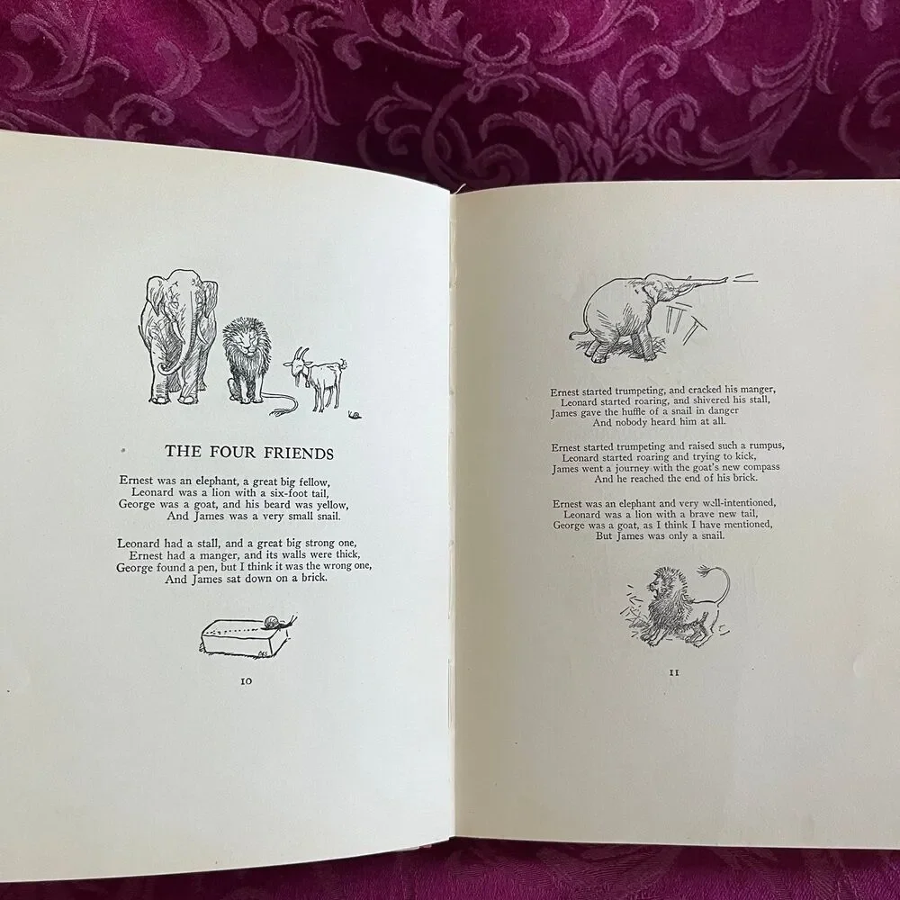 1925 When We Were Very Young by A. A. Milne, Special Holiday Edition, 2nd Print
