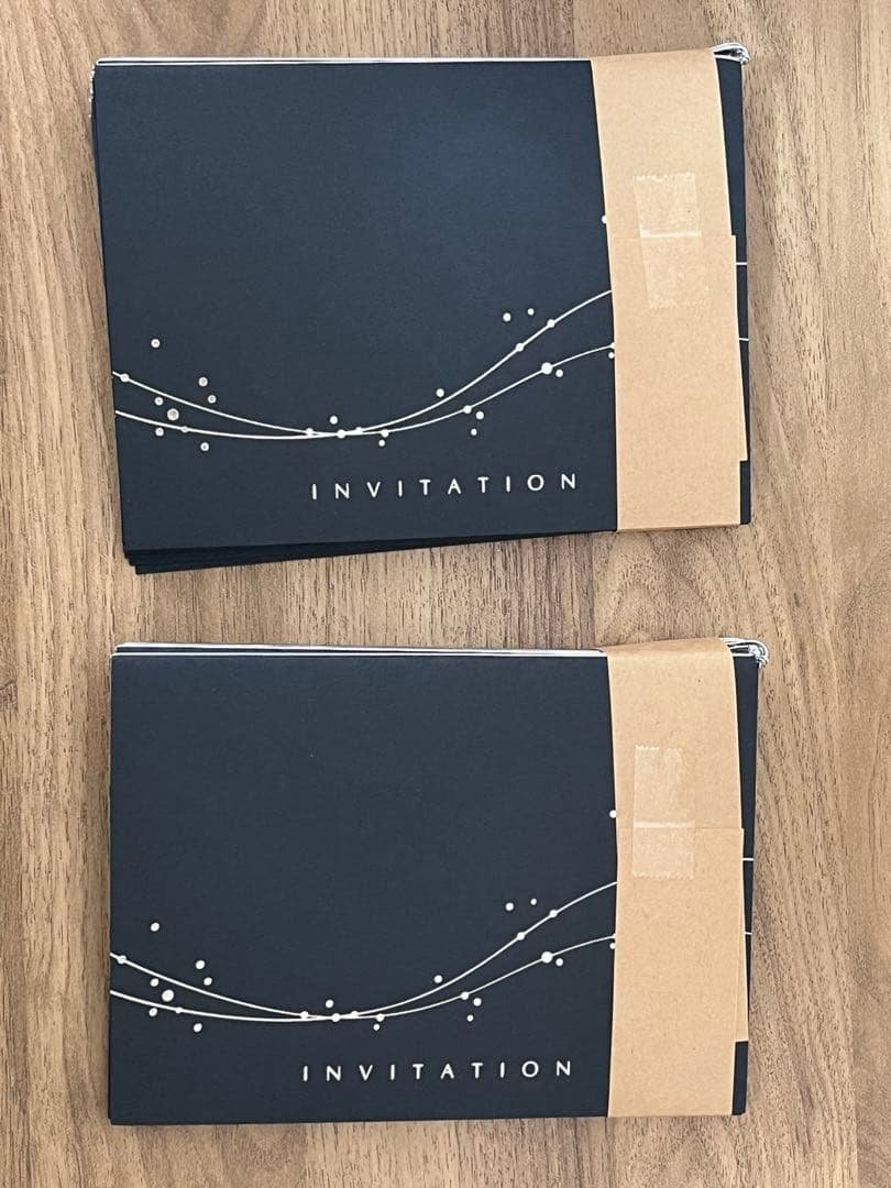 【New, Unused】Wedding Invitation Card Stock 20 Sheets + Seal Set 20 Pieces