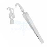 SELF-LOCKING BRACKET TWEEZERS CURVED-LINGUAL - Image 2